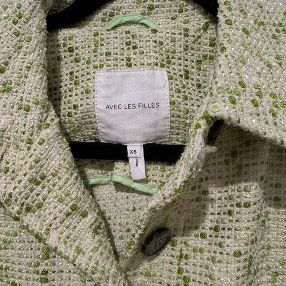 NWT Avec Les Filles tweed jacket size XS - Picture 2 of 4